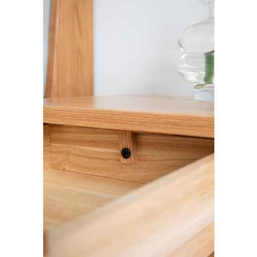 Solidwood Norway Three Drawer Bedside Table, 40x35CM, Oak