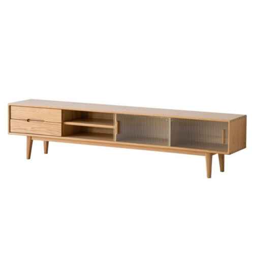 Solidwood Bailey TV Stand, 180x32x42CM, Oak