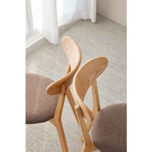 Solidwood Fuji Dining Chair, Oak, Set of 2