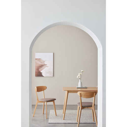 Solidwood Fuji Dining Chair, Oak, Set of 2