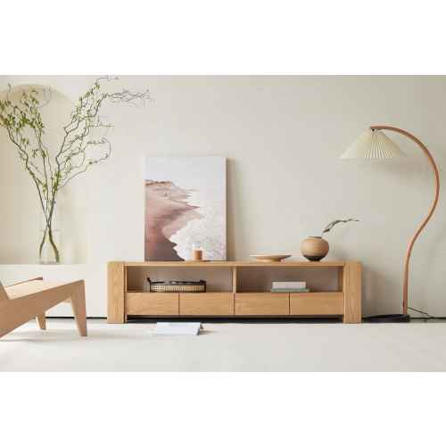 Solidwood Rayden TV Stand, 220x42CM, Oak