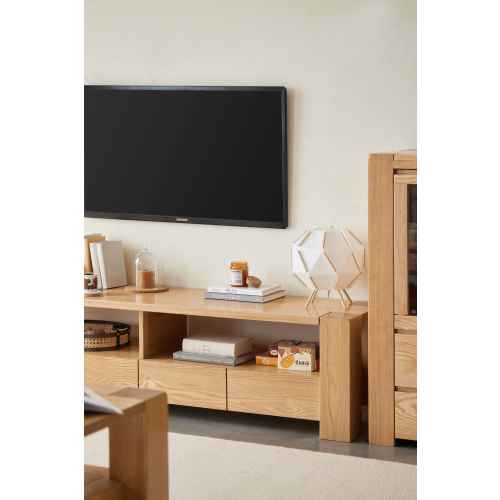 Solidwood Rayden TV Stand, 220x42CM, Oak