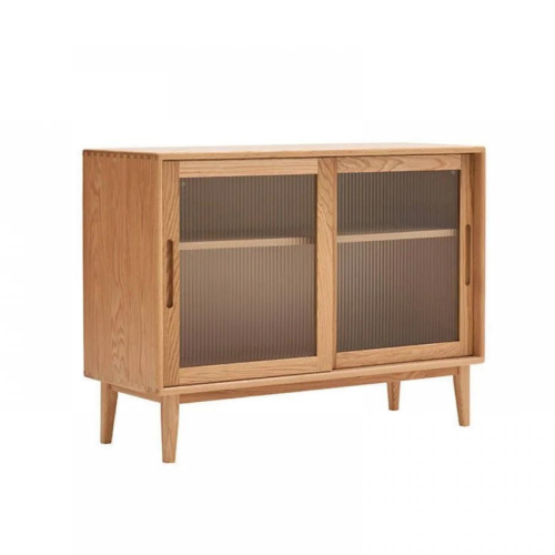 Solidwood Bailey Sideboard, 80x40x81CM, Oak