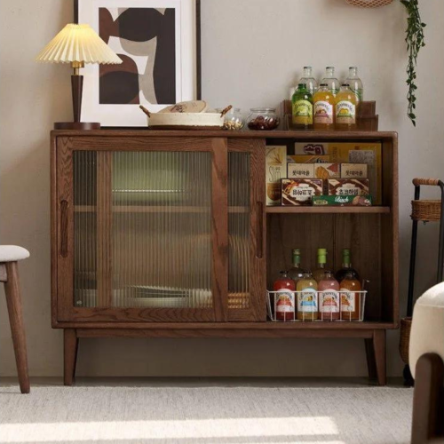 Solidwood Bailey Sideboard, 80x40x81CM, Walnut