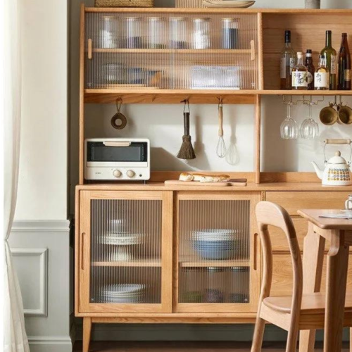 Solidwood Bailey Sideboard, 125x40x169CM, Oak