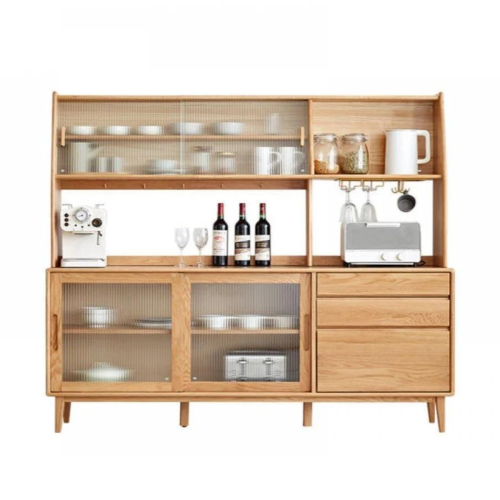 Solidwood Bailey Sideboard, 150x40x169CM, Oak