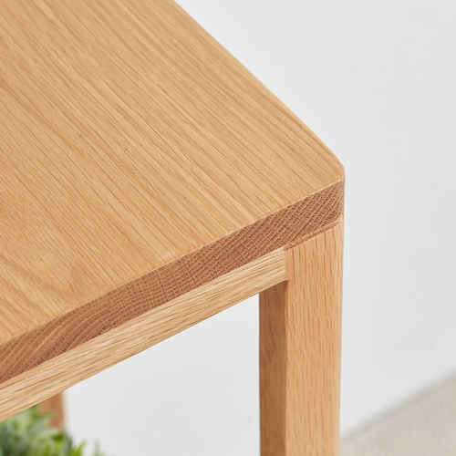 Solidwood Berlin Plant Stand, 30x30x92cm, Oak