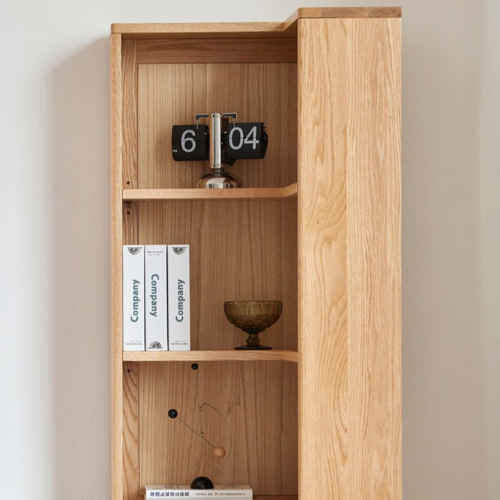 Solidwood Pittsburgh Corner Bookcase, 55x55x180cm, Oak