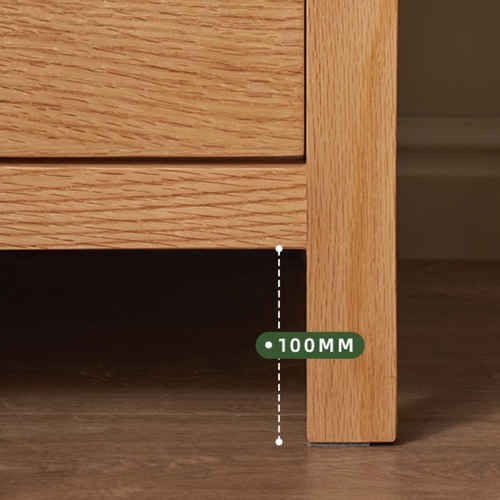 Solidwood Edinburgh Bedside Table, 47x37x50cm, Oak