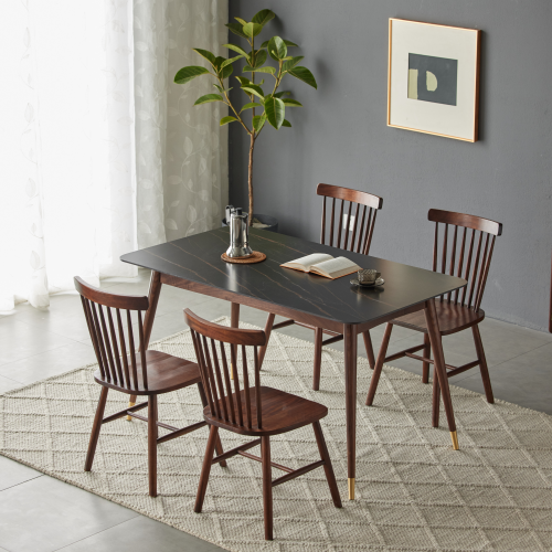 Solidwood Zephyr Dining Table with Sintered Stone Top