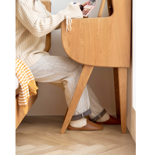 Solidwood Curva Dressing Table with Mirror