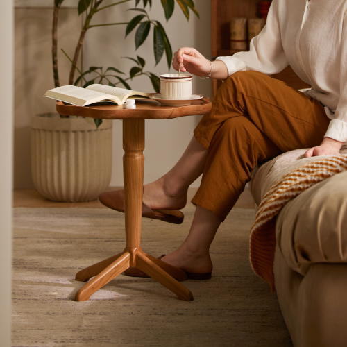 Solidwood Quartz Cherry Side Table