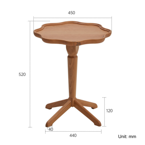 Solidwood Quartz Cherry Side Table