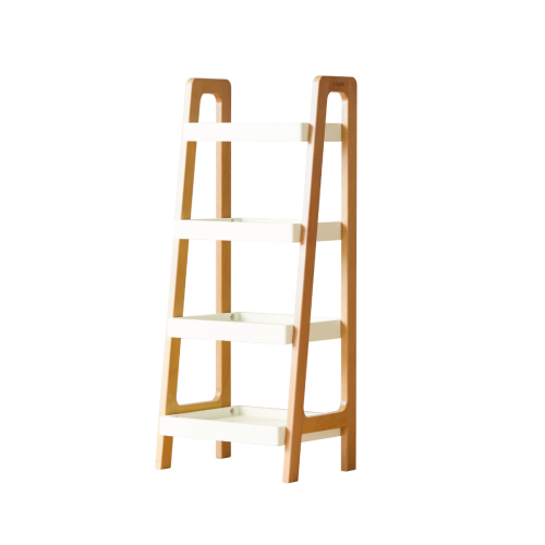 Solidwood Bailey Shelving Unit, 4-Tier