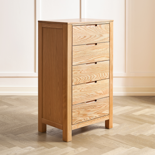 Solidwood Norway Chest of 5 drawers, 58x40x100cm