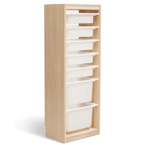 Solidwood Mio Kids Toy Storage Combination with 7 Boxes