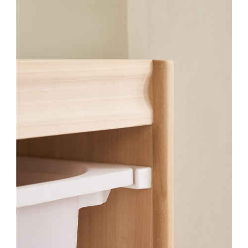 Solidwood Mio Kids Bookshelf + Toy Storage Combination, Set of 2