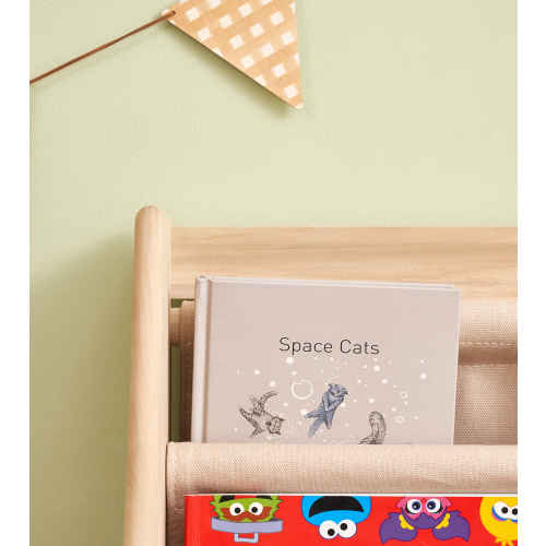 Solidwood Mio Kids Bookshelf + Toy Storage Combination with 2 Drawers, Set of 3