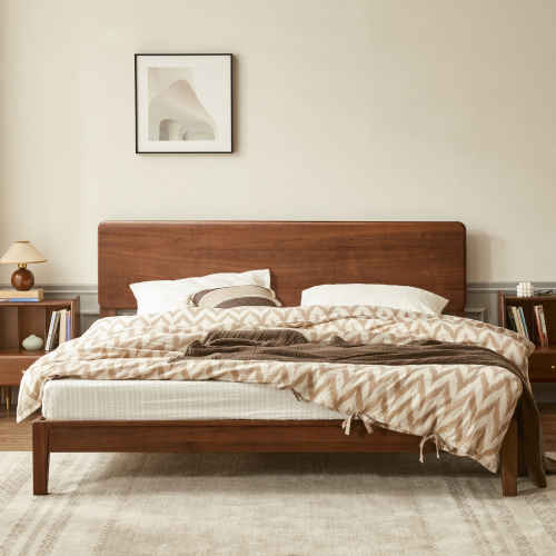 Solidwood Luxembourg Super King Bed Frame, Black Walnut