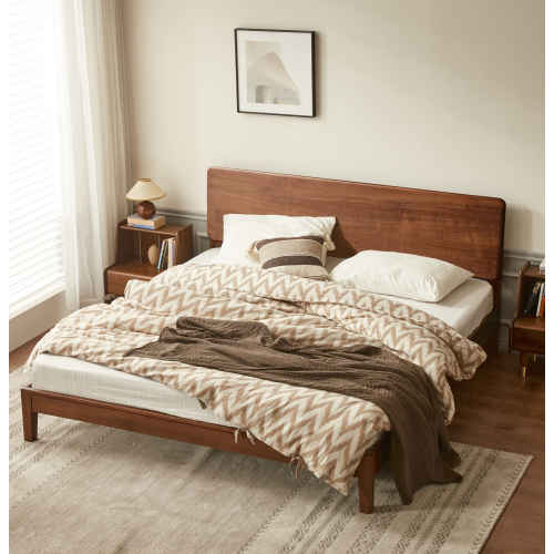 Solidwood Luxembourg Super King Bed Frame, Black Walnut