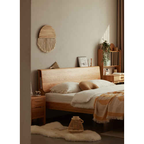 Solidwood Bailey Super King Bed Frame, High Profile, Oak