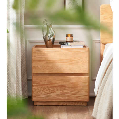 Solidwood Bailey 2-Drawer Bedside Table