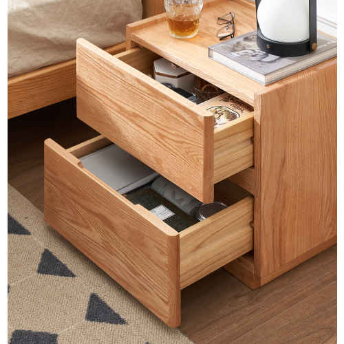 Solidwood Bailey 2-Drawer Bedside Table