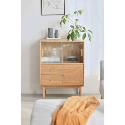 Solidwood Bailey Sideboard, 65x40x85CM, Oak