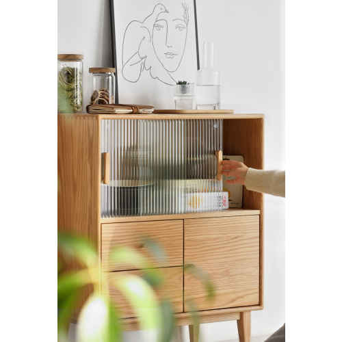 Solidwood Bailey Sideboard, 65x40x85CM, Oak