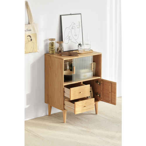 Solidwood Bailey Sideboard, 65x40x85CM, Oak