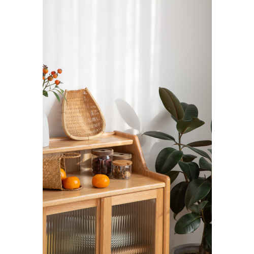 Solidwood Bailey Sideboard, 60x38x90CM, Oak