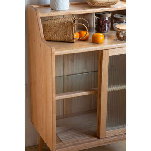 Solidwood Bailey Sideboard, 60x38x90CM, Oak