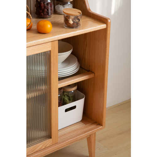 Solidwood Bailey Sideboard, 60x38x90CM, Oak