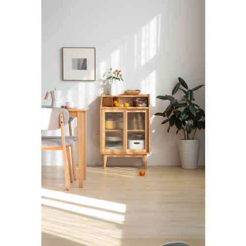 Solidwood Bailey Sideboard, 60x38x90CM, Oak