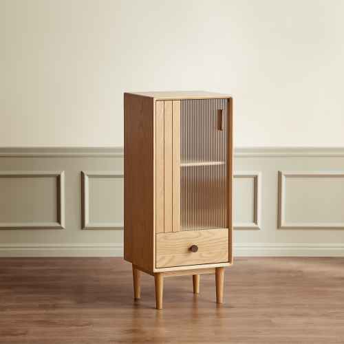 Solidwood Danya 2-Tier Storage Cabinet with Drawer