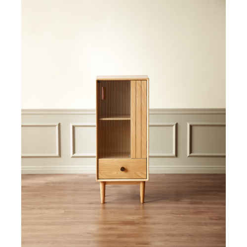 Solidwood Danya 2-Tier Storage Cabinet with Drawer