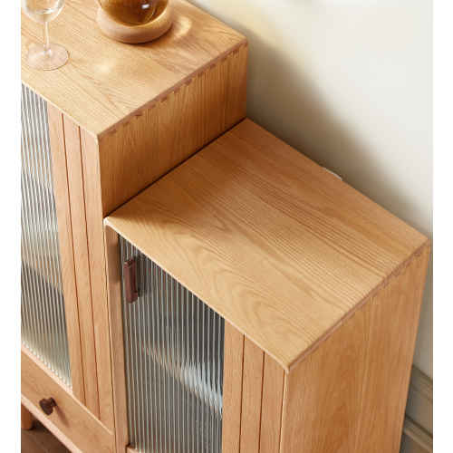 Solidwood Danya 2-Tier Storage Cabinet with Drawer