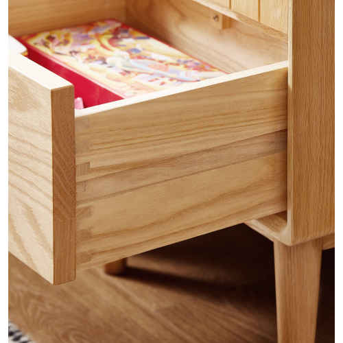 Solidwood Danya 2-Tier Storage Cabinet with Drawer