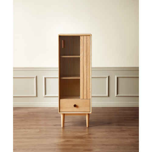 Solidwood Danya 3-Tier Storage Cabinet with Drawer