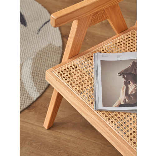 Solidwood Norway Rattan Armchair, Natural