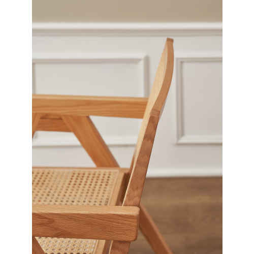 Solidwood Norway Rattan Armchair, Natural