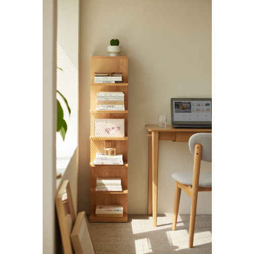 Solidwood Fuji 6-Tier Bookshelf