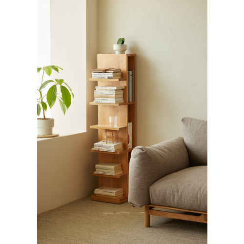 Solidwood Fuji 6-Tier Bookshelf