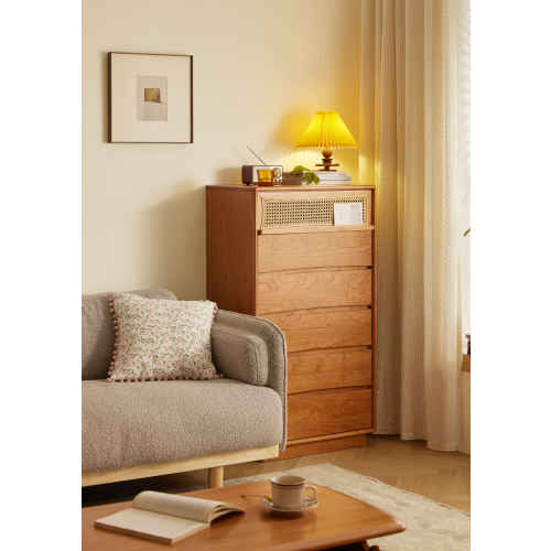 Solidwood Quartz Chest of 6 Drawers