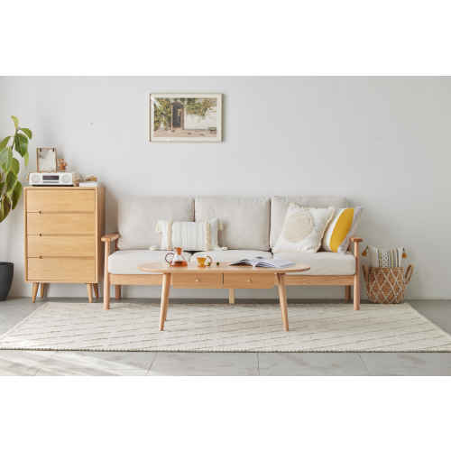 Solidwood Santa Rosa Coffee Table with 2 Drawers