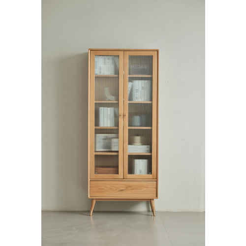 Solidwood Seattle Bookcase with Doors, 190cm