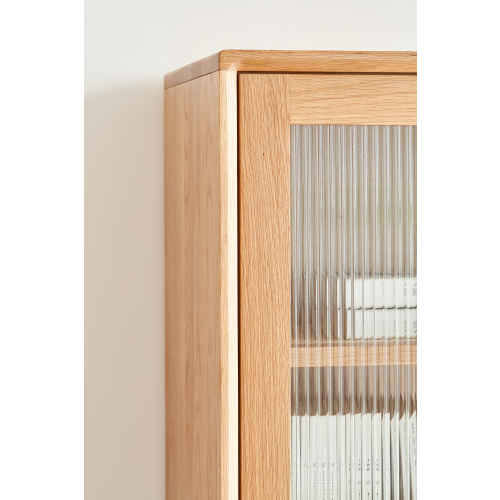 Solidwood Seattle Bookcase with Doors, 190cm