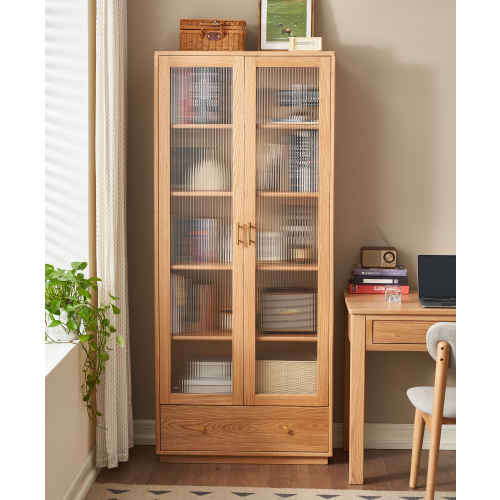 Solidwood Santa Rosa Bookcase with Doors, 185cm