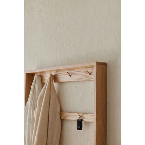 Solidwood Calamo Shoe Storage Cabinet, 88x18x197cm