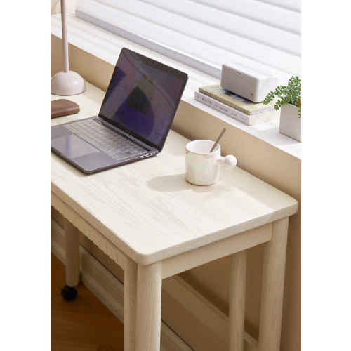 Solidwood Dolce Office Desk with Castors, Small